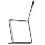Side profile of Peter Karpf Eco chair for Iform showing curved organic form and stackable Nordic design