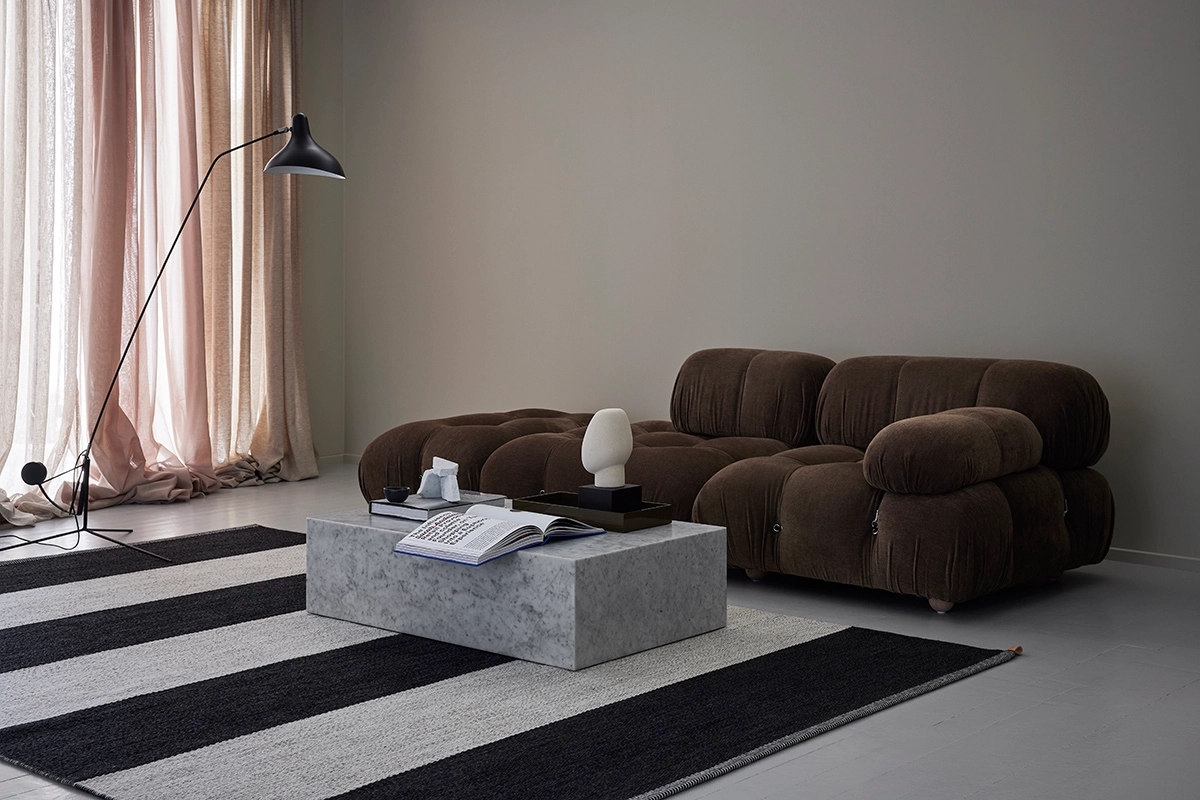 Kasthall classic Arkad rugs by Lena Jiseborn featuring large-scale patterns in carefully selected colour palettes