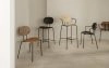Sibast Furniture Piet Hein Chair collection featuring superellipse design with walnut and oak veneer options