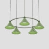 Lumo pendant light by Thomas Bernstrand for Zero Lighting in classic cone shape with aluminum shade