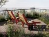 High Sunchair by Mats Aldén for Nola featuring angled backrest and deck chair inspired outdoor design