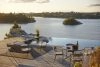Arholma outdoor collection by Alexander Lervik for Skargaarden featuring minimalist aluminum frames