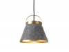 Precious pendant lamp Anna Kraitz Örsjö Swedish wool brushed brass sustainable lighting acoustic design