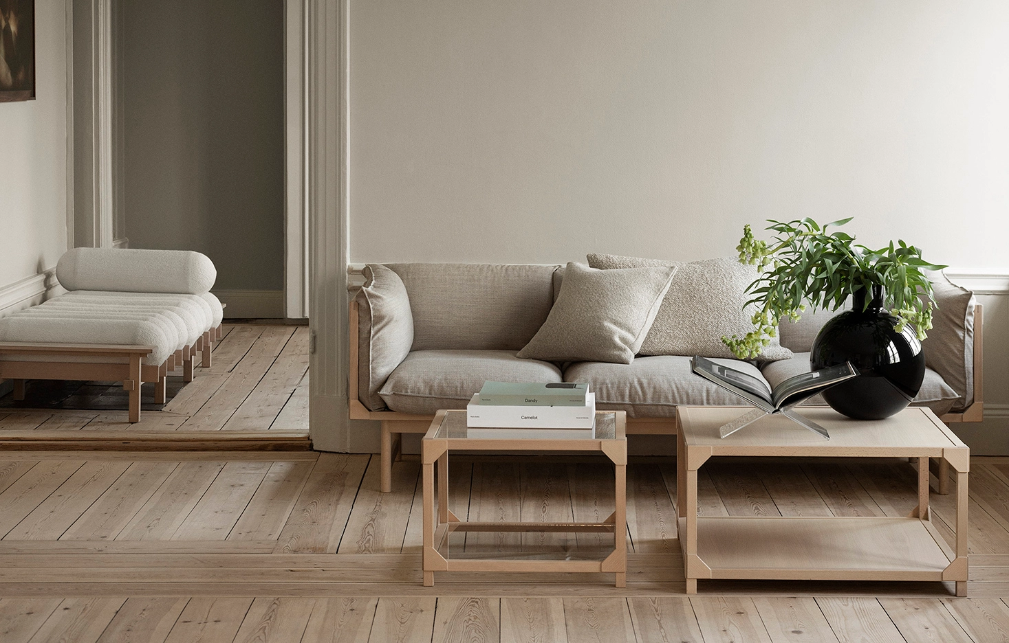 Bleck sofa family beech frame construction TAF Studio Garsnas Swedish design