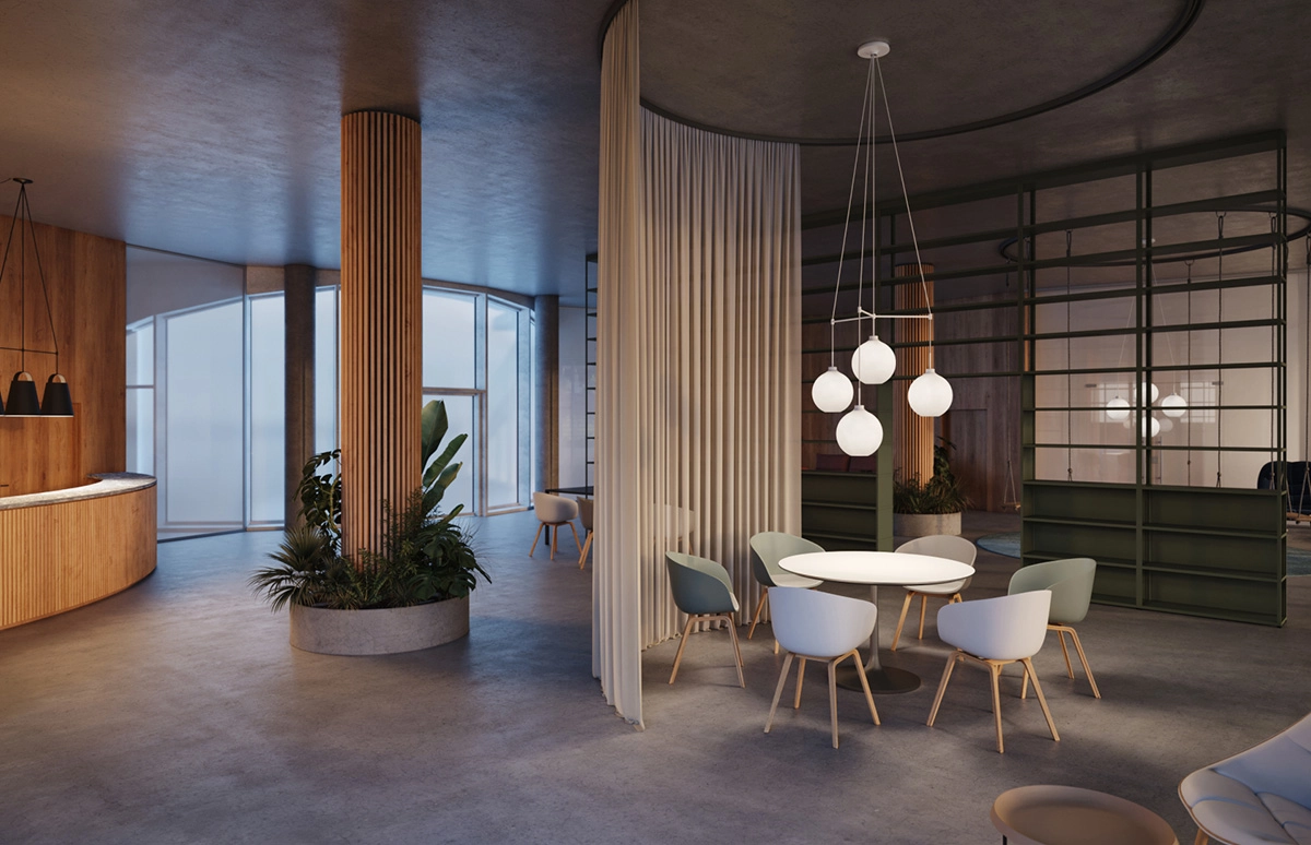 Dependant suspension system by Louis Poulsen showing multiple pendant clustering configuration