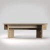 Flip Table by Jesper Ståhl for Design House Stockholm featuring three different sizes through innovative folding system