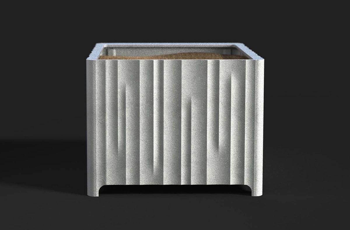 Kolonn planter by Jesper Ståhl for Byarums Bruk featuring column-inspired design cast aluminum construction