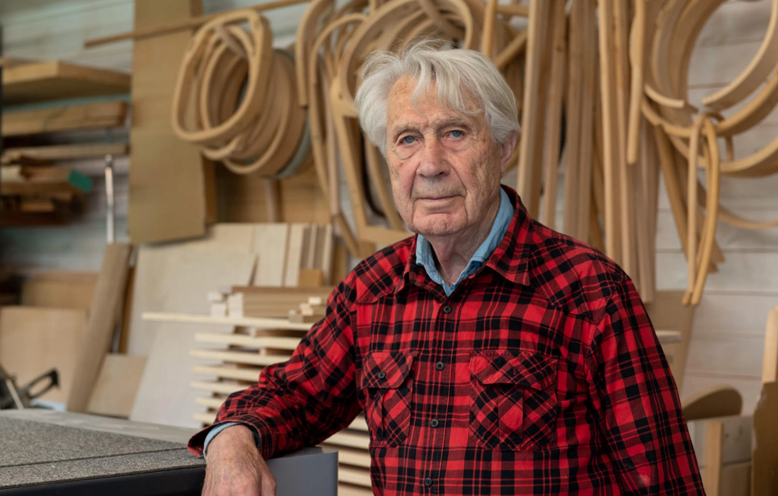 Åke Axelsson portrait Swedish designer Grand Award winner 60 years furniture design sustainability pioneer