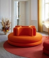 Verner Panton Easy Sofa 1964 design featuring four U-shaped backrests and round modular seating system