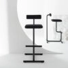 Nomole bar stool by Ronja Reuber for Offecct showcasing minimalist Scandinavian design and steel construction
