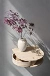 Sami Kallio Valet wall console overview Northern showing floating curved platform oak construction circular drawer storage