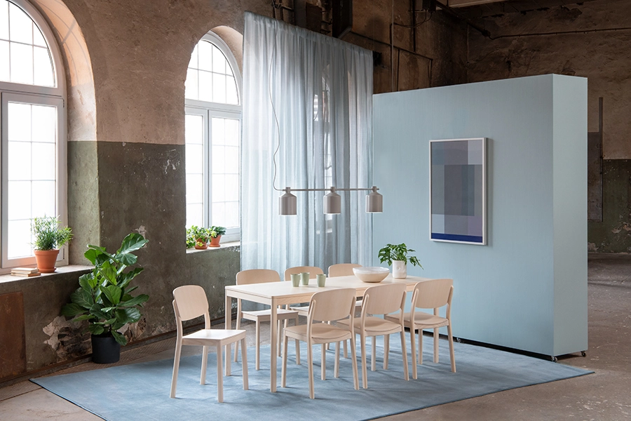 Domino furniture family by Axel Bjurström for Materia showcasing Swedish design and sustainable materials