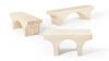 Anki Gneib cross-laminated timber bench for Nola showcasing sustainable indoor seating design