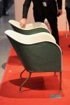 Mats Theselius roofing sheet armchair by Källemo showing weathered metal construction and ergonomic design