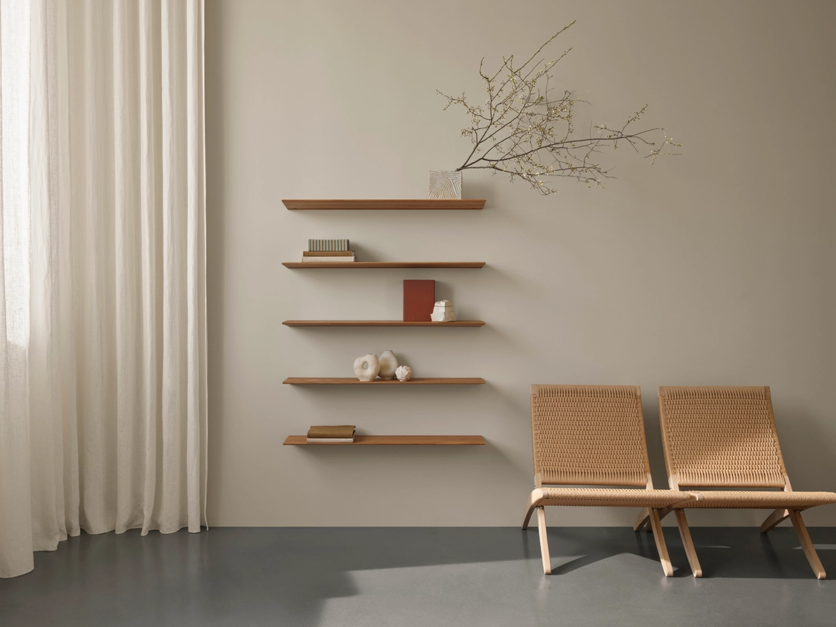Tsugi shelf Carl Hansen Son Japanese simplicity Danish carpentry oak teak Sashimono joinery Sharon Fisher Matteo Barenghi