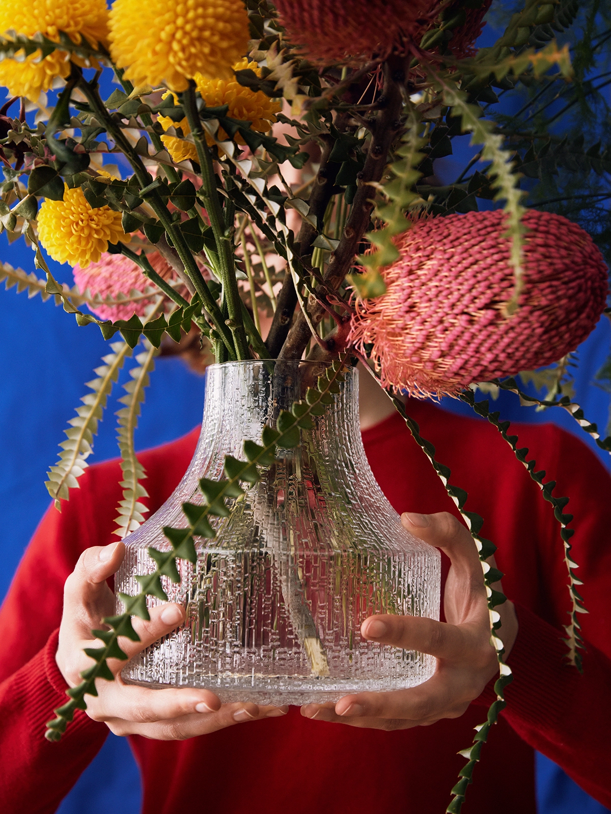 Iittala Ultima Thule collection vases 55th anniversary Tapio Wirkkala Finnish glass design mouth-blown crystal clear