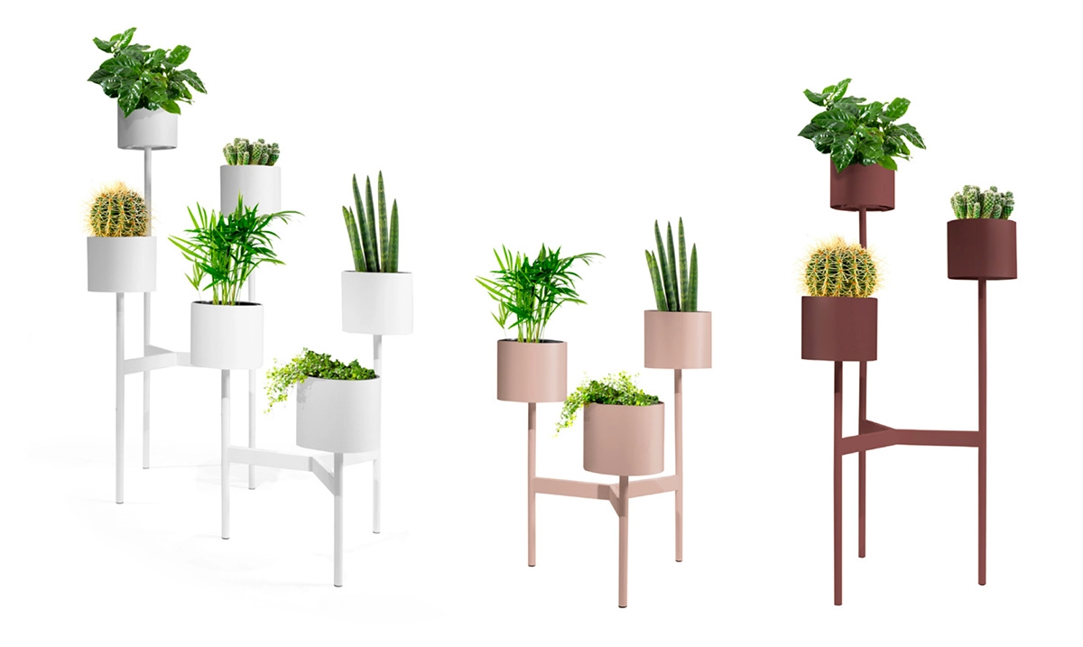 Babylon green wall system by Böttcher Kayser for Johanson featuring modular plant integration in interior setting