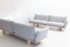 Lars Tornøe's minimalist sofa design for LK Hjelle featuring essential components and clean geometric lines