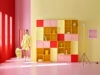 Montana x Tekla Evelina Severin color collaboration displaying vibrant chromatic combinations across modular furniture systems