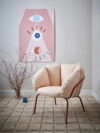 SAME Easy chair by Louise Hederstrom for MAZE, featuring minimalist Scandinavian design with clean lines