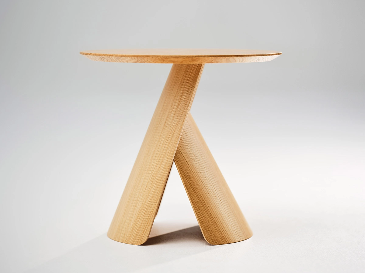 Balanced Hito coffee table by designer Mario Martinez featuring versatile functionality for Karl Andersson & Söner