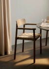 Collaborative Betty armchair by designers Jakob Thau and Sami Kallio featuring Scandinavian craftsmanship for andTradition