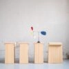 Versatile multifunctional stool by industrial designer Johan Skoogh for Verk with diverse applications