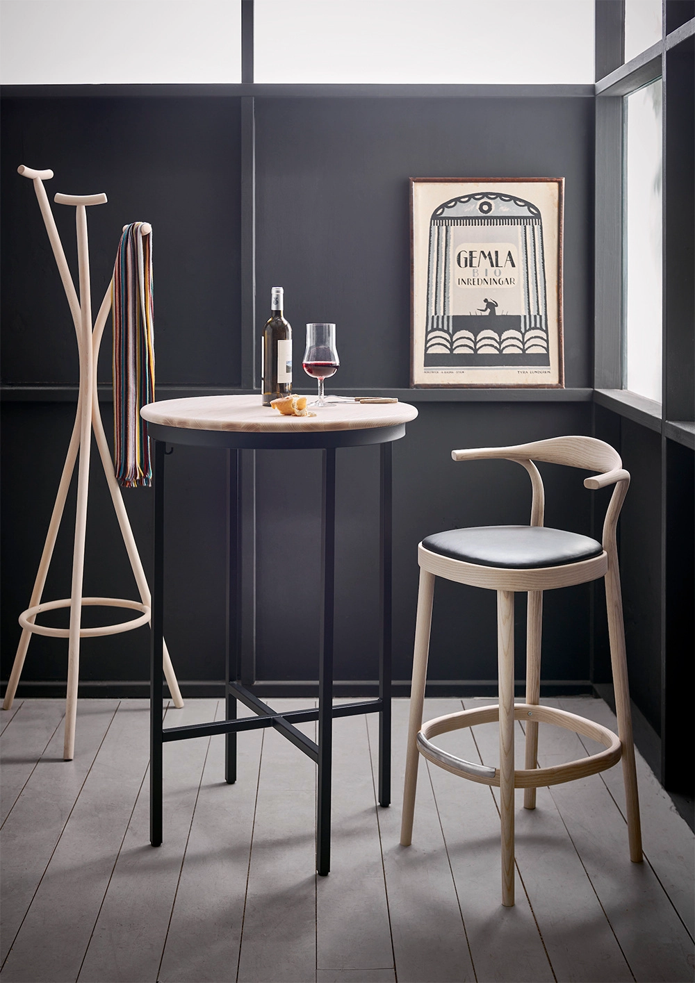 Lightweight Zinc bar chair by Mathieu Gustafsson for Gemla combining strength with exceptional seating comfort