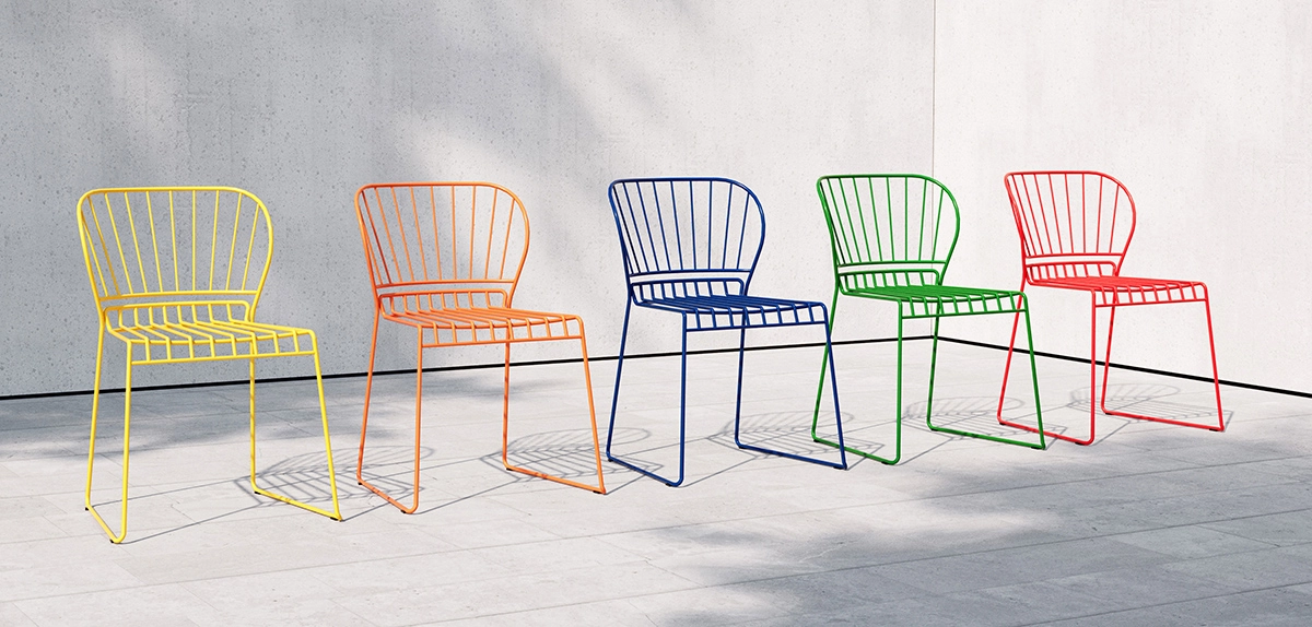 Reso chair by Matilda Lindblom for Skargaarden now available in hundreds of vibrant new color options