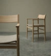 SIZA chair by Pierre Sindre for Mavis featuring architectural lines inspired by Portuguese master Alvaro Siza's distinctive approach
