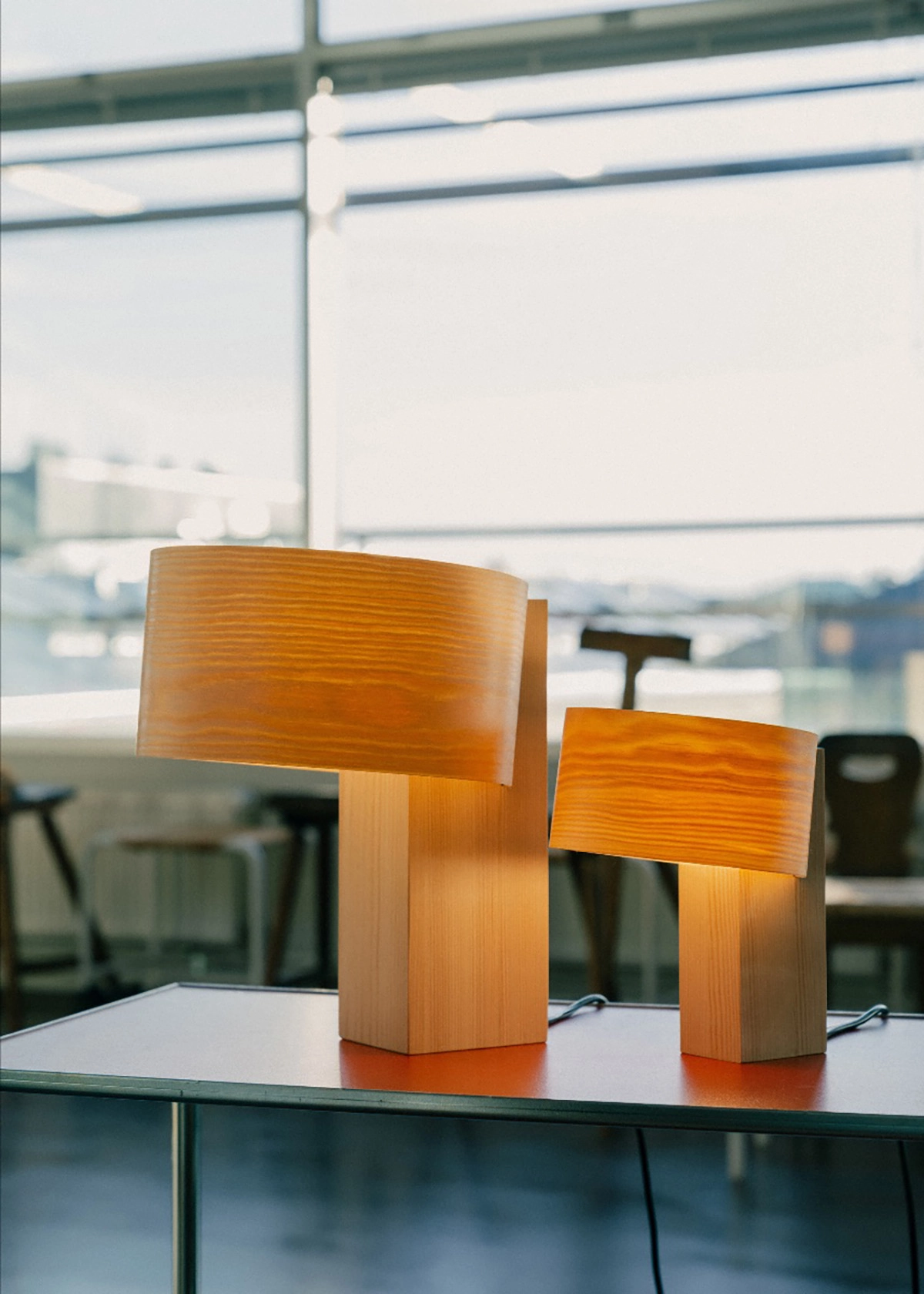 HOOP VISION by John Tree for Vaarnii featuring perfect harmony between light and Finnish pine wood in minimalist design
