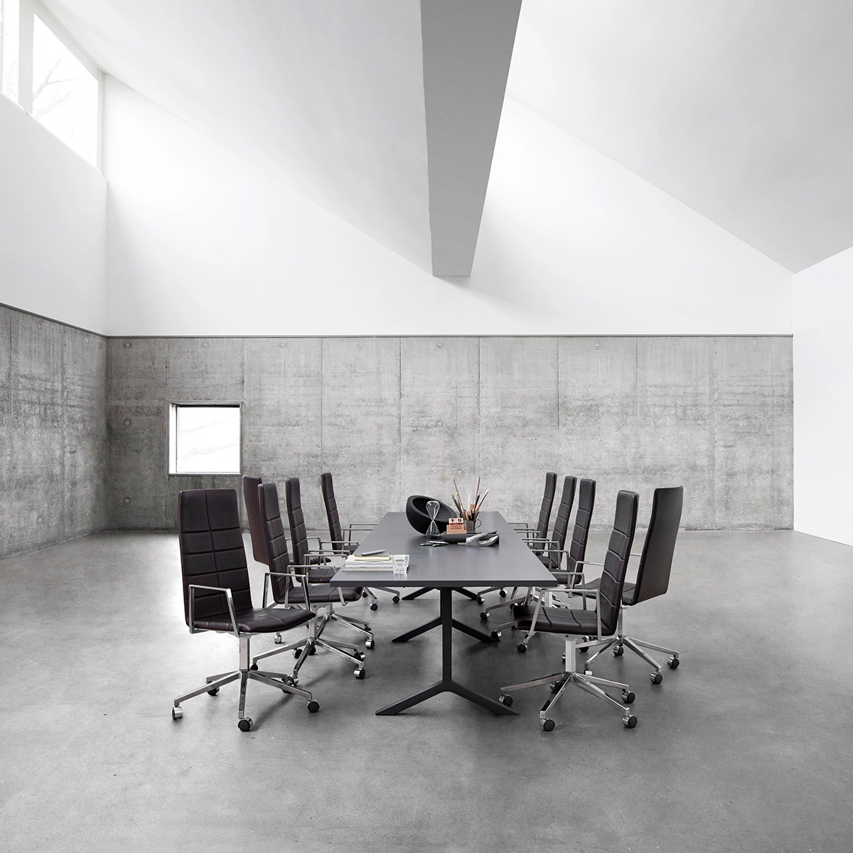 ARCHAL High Back chair by Foersom & Hiort-Lorenzen for Lammhults featuring elevated backrest for increased privacy and acoustic benefits
