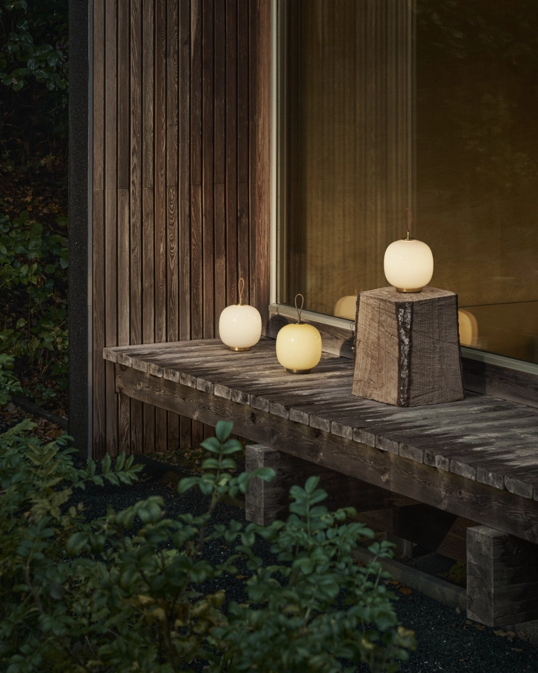 VL 45 Radiohus portable lamp by Vilhelm Lauritzen for Louis Poulsen featuring iconic Danish broadcast center design adapted for mobility