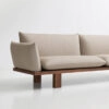 LESS sofa by LK Hjelle featuring new smoked oak frame option that enhances the minimalist design with rich material contrast