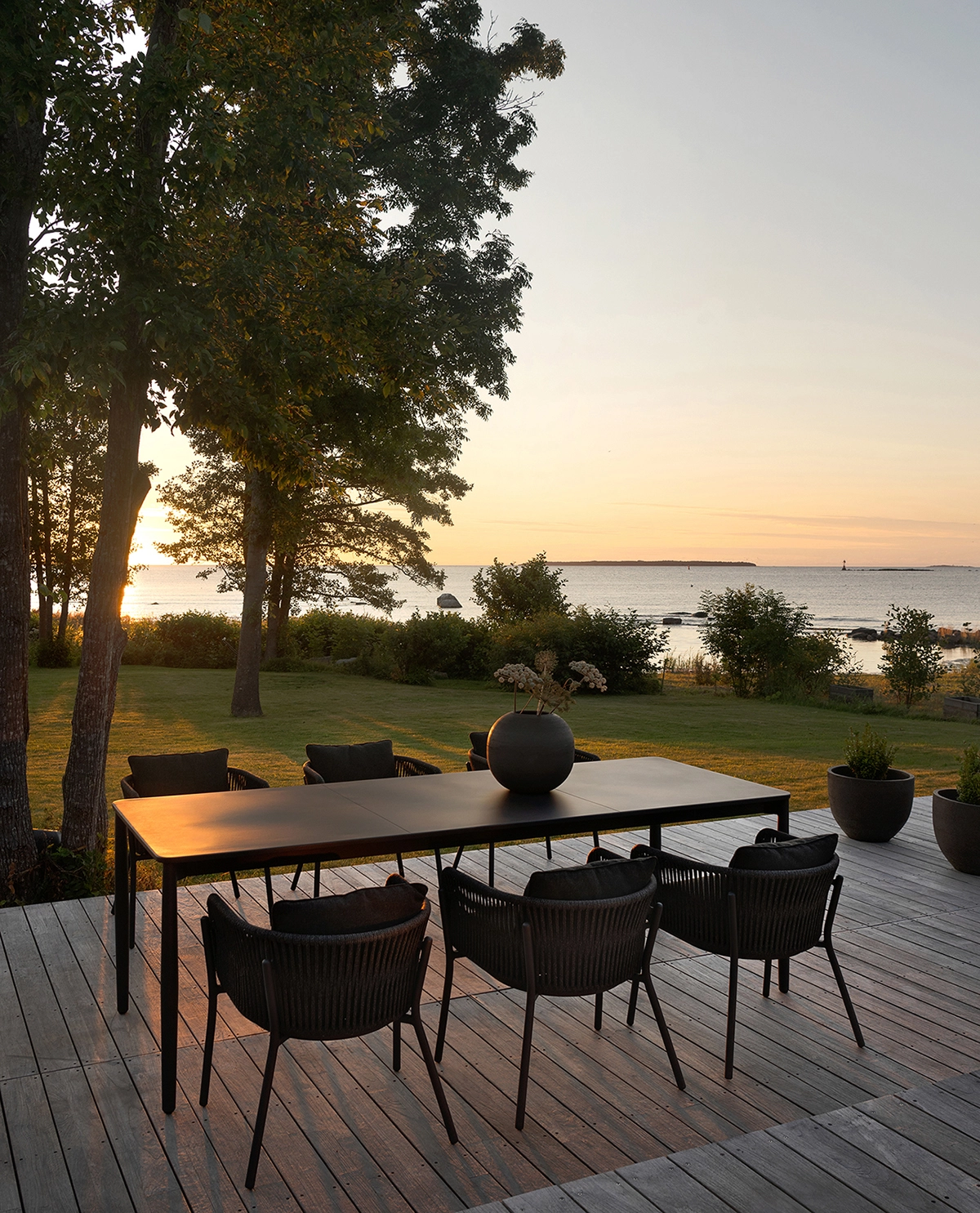 TIRA outdoor furniture range by Per Wærn Jensen for Skargaarden featuring nature-inspired forms with elegant proportions