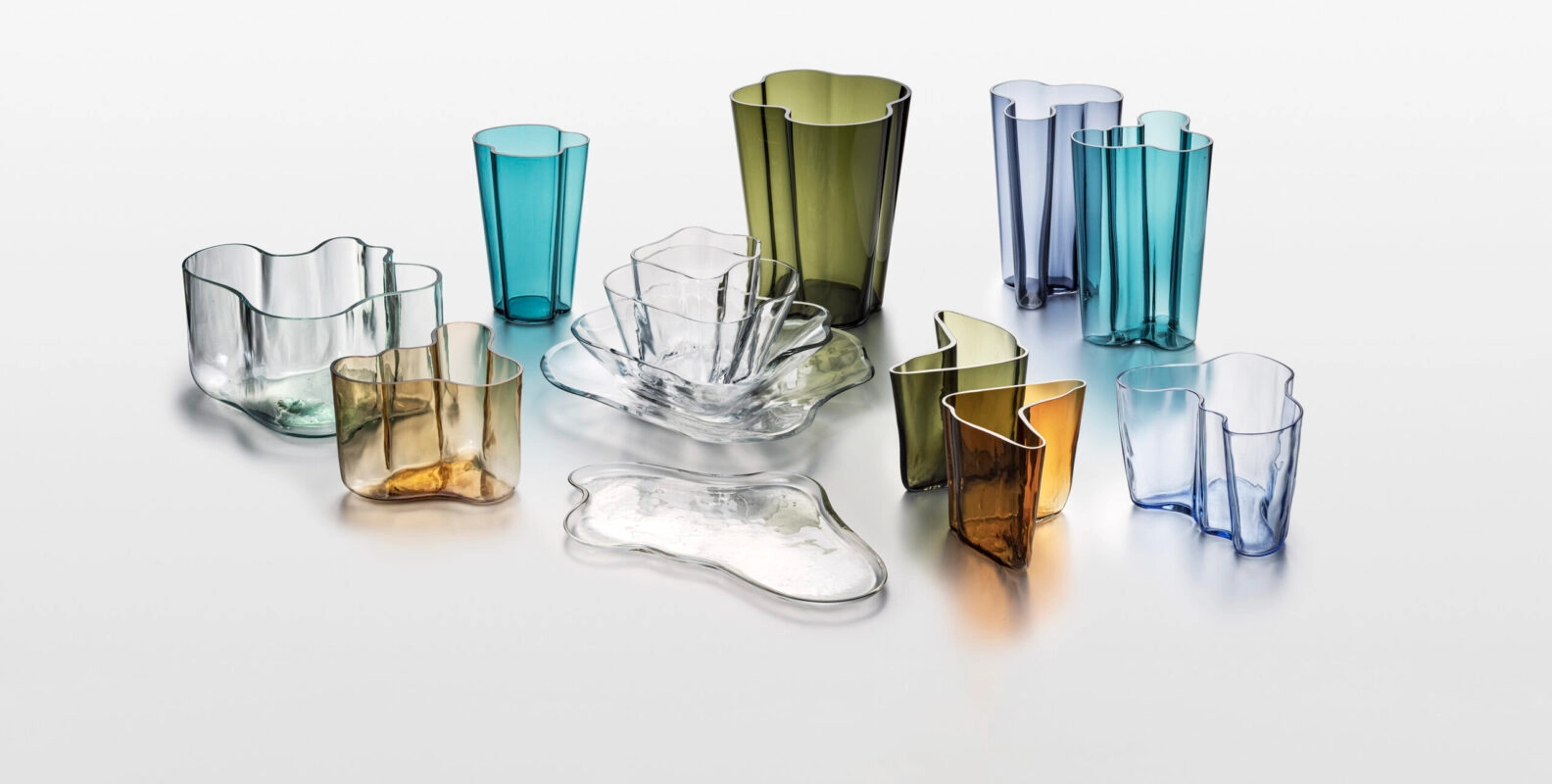 Iittala Finnish glass design iconic vases Alvar Aalto Tapio Wirkkala mouth-blown glassware Nordic design heritage