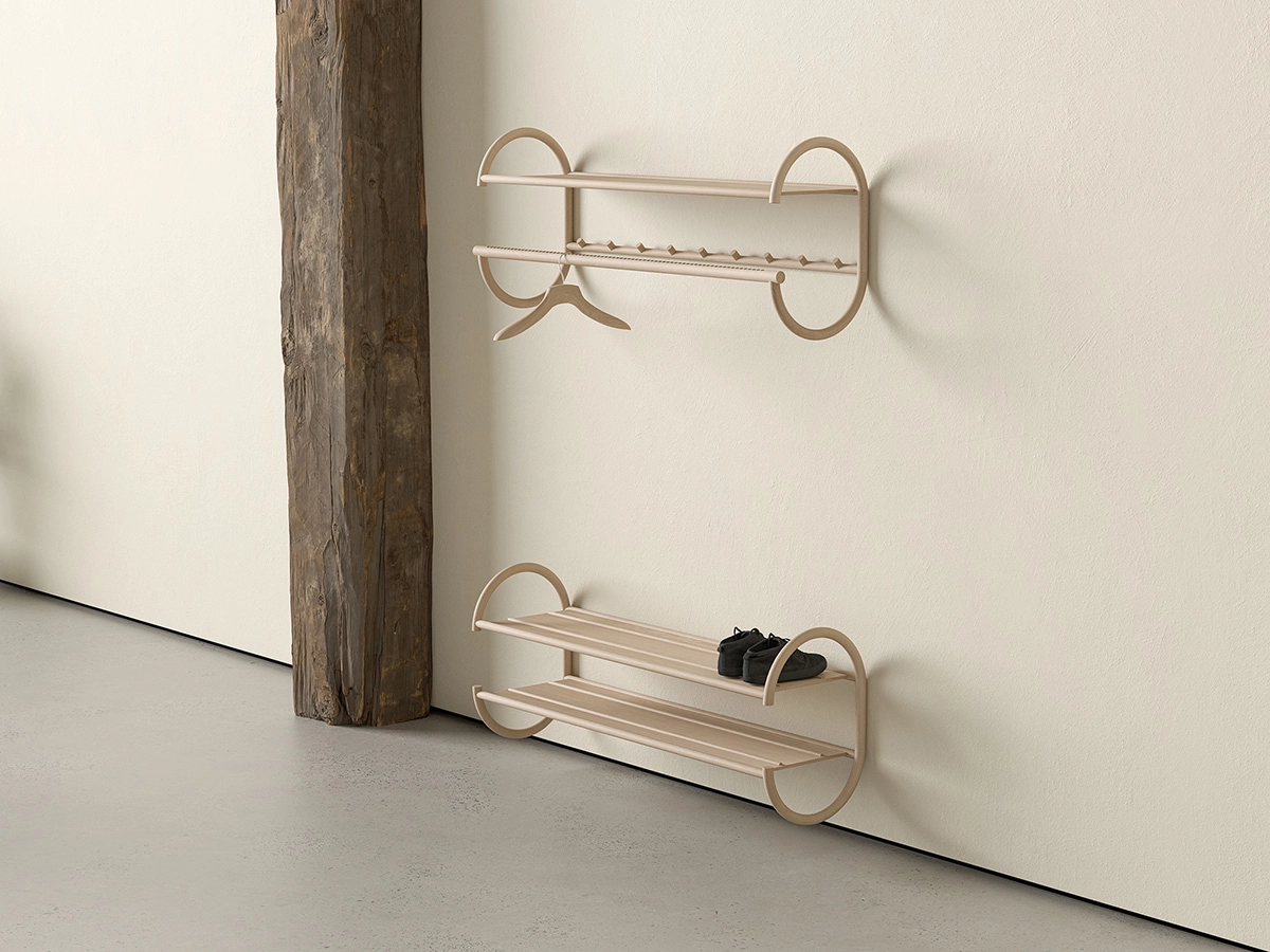 JUDITH hallway furniture by Studio Stockholm for Gärsnäs featuring distinctive personality through sculptural forms
