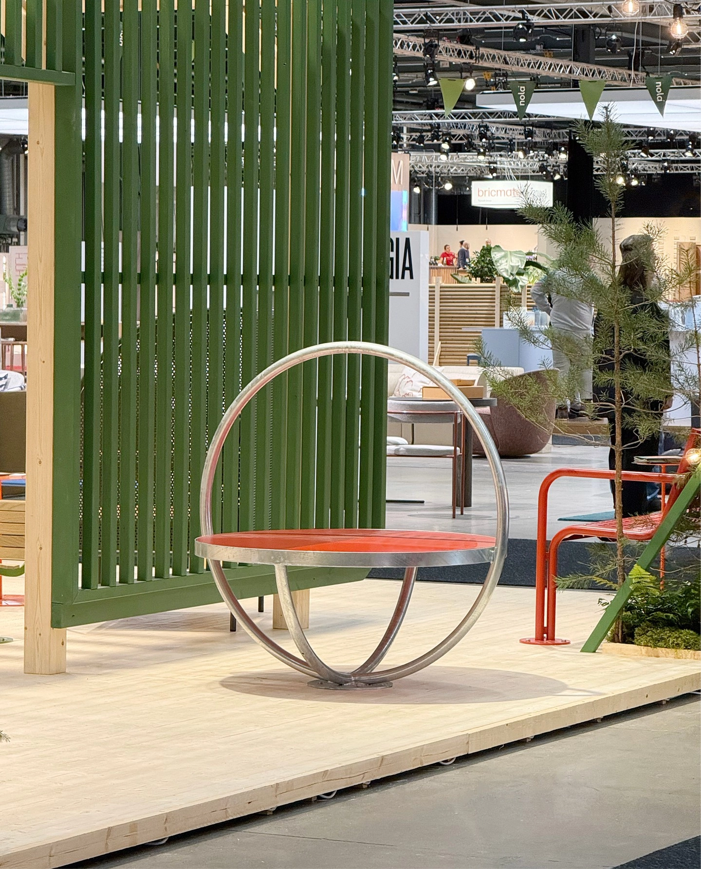 GIRO outdoor furniture by Nola featuring affordable design with vibrant color options for public and residential outdoor spaces