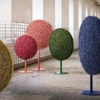 BOULEVARD acoustic divider by Stefan Borselius for Nordgröna featuring playful modular elements creating spaces within spaces