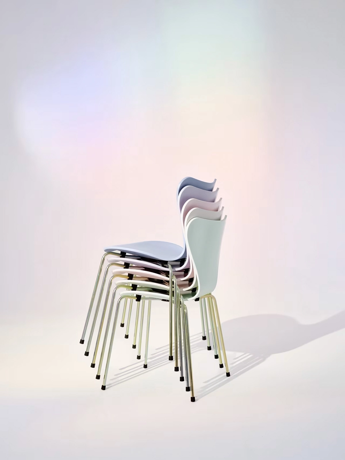 Fritz Hansen's 70th anniversary celebration of Arne Jacobsen's iconic Series 7 chair featuring special editions