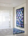 Kasthall Anemon blue rug designed by Gunilla Lagerhem Ullberg, inspired by spring flowers with detailed tufted wool design