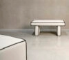 SKETCH bench by Färg & Blanche for Johanson Design featuring innovative overlock stitch detailing and modular design