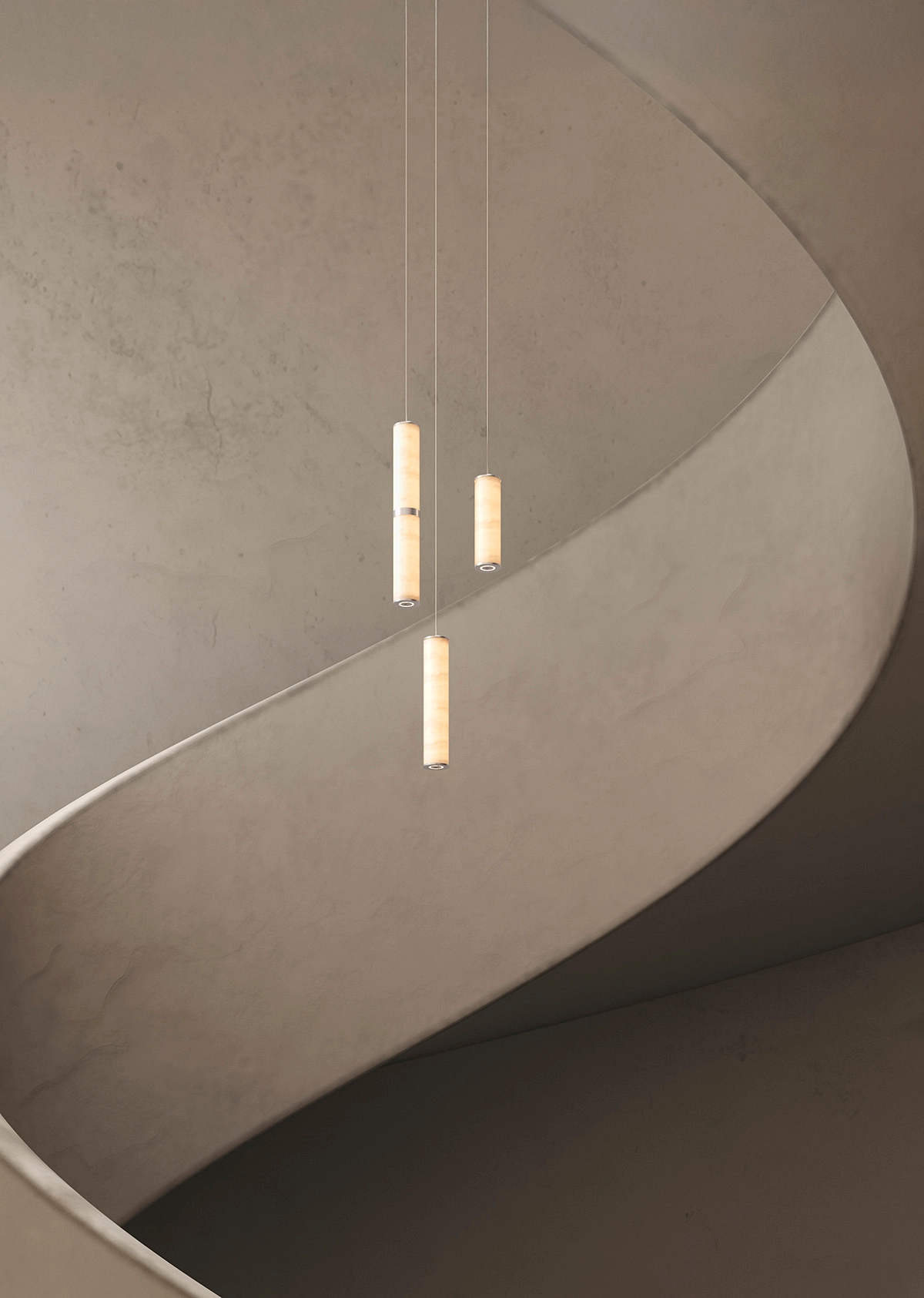 ANOUR PARS Collection modular onyx lighting system designed by Norm Architects for contemporary interiors