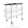 Cargo and Chicago Support serving trolleys by Gunilla Allard for Lammhults with protective guard rails 2007 collection