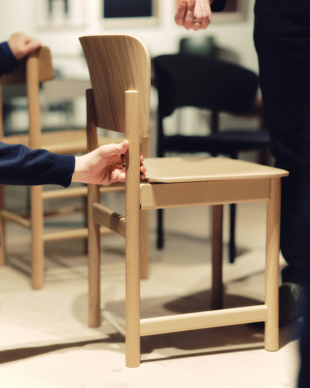 Plan Wood Series chair and table by Barber Osgerby for Fredericia featuring FSC certified oak construction 2025 collection