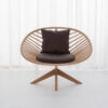 Superstructure chair by Björn Dahlström for Articles showing sculptural oak design in modern interior