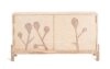 TISTI Cabinet by Thomas Sandell featuring intricate ash and elm intarsia woodworking patterns