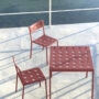 Balcony Chair iron red_Balcony Armchair iron red_Balcony Table iron red 02