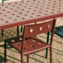 Balcony Chair iron red_Balcony Table iron red