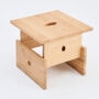 Wood Box Coffee Table oiled oak